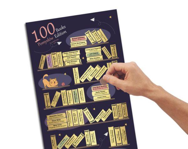 Plakat Zdrapka 100 książek