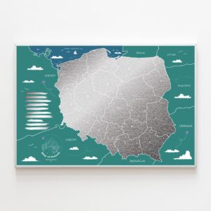 Mapa Polski Zdrapka